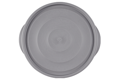 Bicolour salad bowl with lid "Sens" 2 L, smoky gray